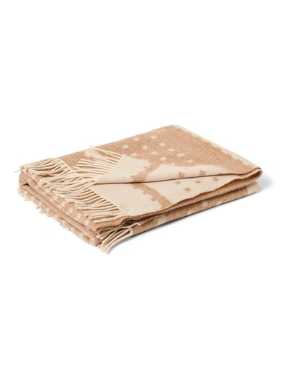 Shop Faherty Cashmere Throw Blanket In Mountain Sand