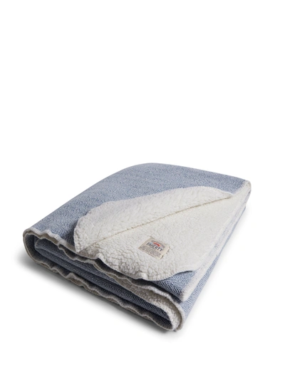Faherty High Pile Fleece Blanket In Whitewater