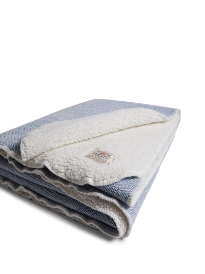 Faherty High Pile Fleece Blanket In Whitewater