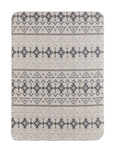 Shop Faherty Doug Good Feather Recycled High Pile Fleece Blanket In Ivory North Star