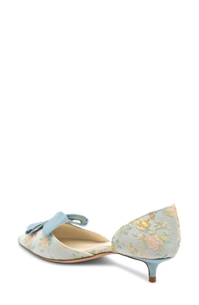 Shop Something Bleu Cliff Bow D'orsay Pump In Romance Blue