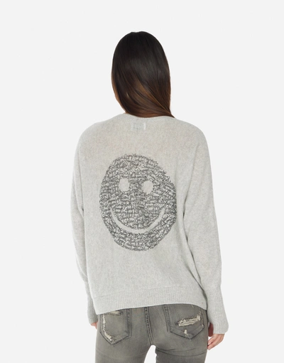 Lauren Moshi Ladona Positive Happyface In Heather Grey