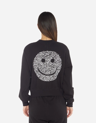 Lauren Moshi Spalding Positive Happyface In Black