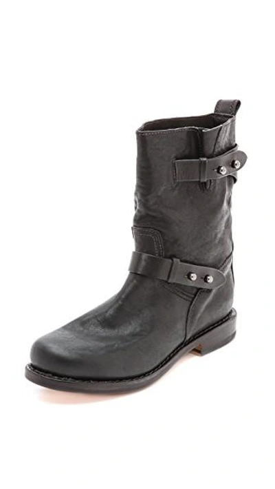 Shop Rag & Bone Moto Boots Ii In Black