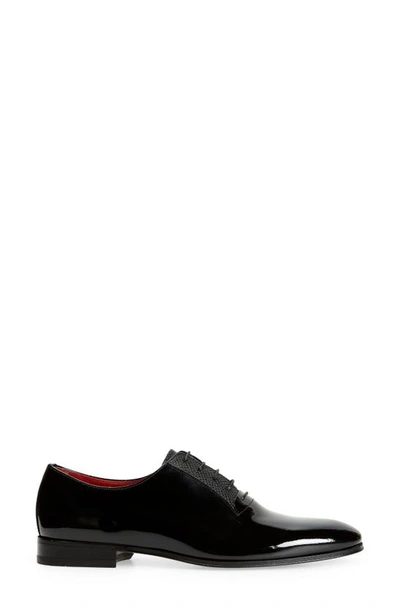 Shop Ferragamo Gianbattista Oxford In Nero Nero Rouge