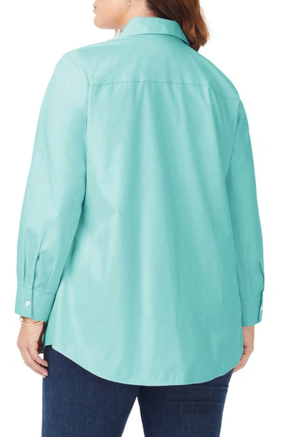 Shop Foxcroft Cici Tunic Blouse In Oceanside
