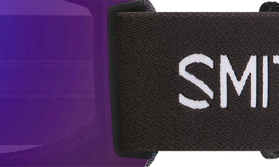 Shop Smith Squad 180mm Chromapop™ Snow Goggles In Black / Violet Mirror