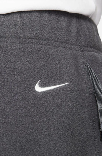 Shop Nike Polar Fleece Sweatpants In Anthracite/ Black/ White