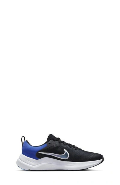 Shop Nike Kids' Downshifter 12 Sneaker In Black/ Blue/ Orange/ White
