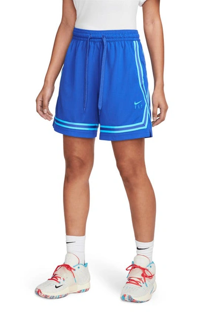 Shop Nike Dri-fit Fly Crossover Basketball Shorts In Game Royal/ Baltic Blue