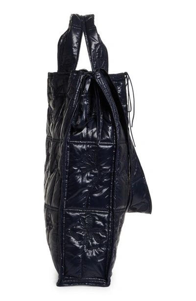 Shop Cecilie Bahnsen Hanako Quilted Tote In Navy Blue