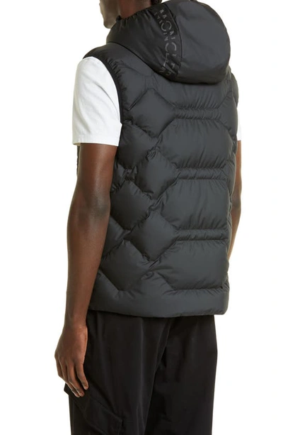 Shop Moncler Atik Quilted Recycled Ripstop Down Vest In Black