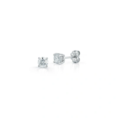 Shop Dana Rebecca Designs Drd Diamond Solitaire Studs 0.80 Ct. Total Weight In White Gold