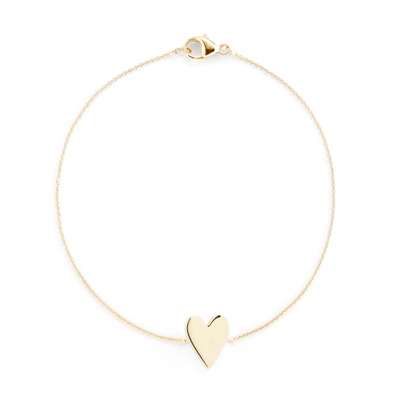 Shop Dana Rebecca Designs Drd Heart Bracelet In Yellow Gold