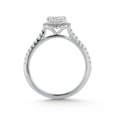 Shop Dana Rebecca Designs Halo Pavé Cathedral Engagement Ring With 1.04 Ct. Cushion