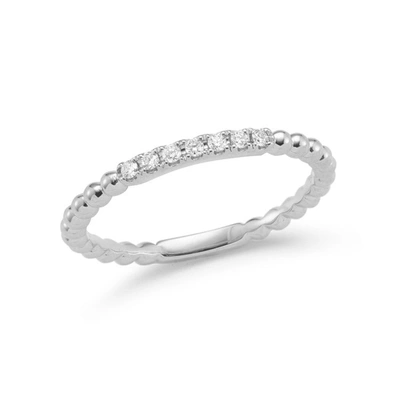 Shop Dana Rebecca Designs Poppy Rae Pebble Ring In White Gold