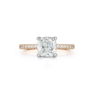 Shop Dana Rebecca Designs Prong Set Hidden Halo Engagement Ring With 1.64 Ct. Cushion Cut Diamond