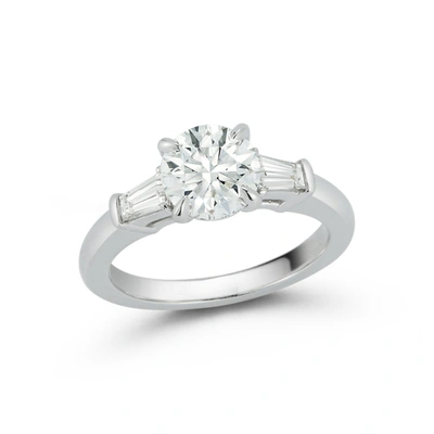 Shop Dana Rebecca Designs Three Stone Engagement Ring With 1.54 Ct. Round Cut