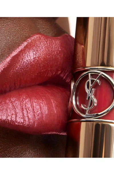 Shop Saint Laurent Rouge Volupté Shine Oil-in-stick Lipstick Balm In 161 Rosewood Beat