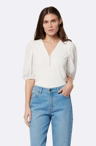 Shop Joie Esme Short Sleeve Top In White