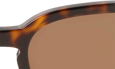 Ferragamo Gancini 55mm Rectangular Sunglasses In Tortoise
