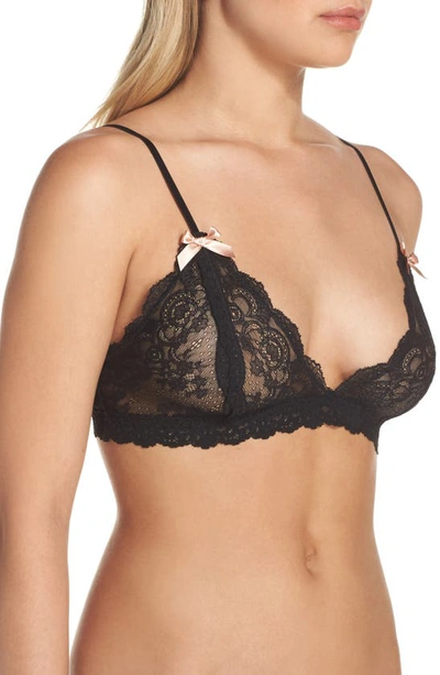 Hanky Panky After Midnight Peek-a-boo Crotchless Brief 972701 In Black