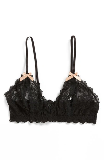 Hanky Panky After Midnight Peek-a-boo Crotchless Brief 972701 In Black