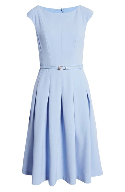 Shop Harper Rose Bateau Neck Belted Dress In Blue