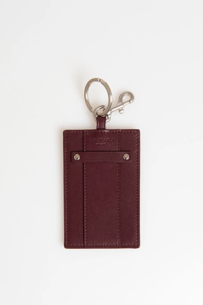 Shop Trussardi Brown Leather Men's Keychain