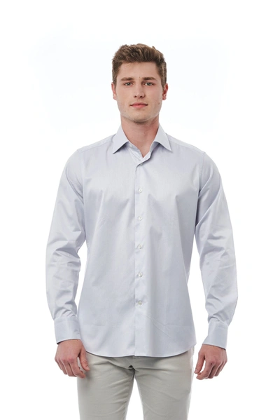 Shop Bagutta Gray Cotton Men's Shirt