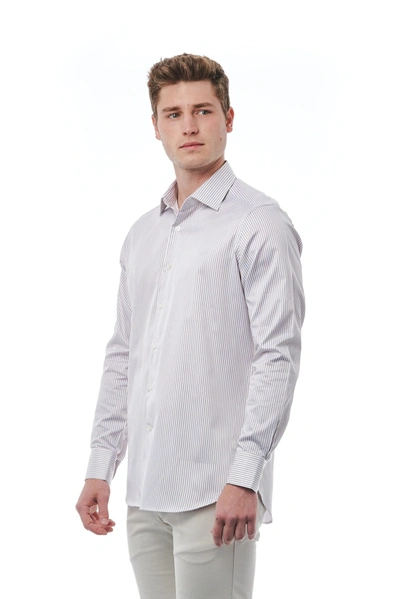 Shop Bagutta White Cotton Men's Shirt