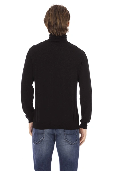 Shop Baldinini Trend Black Fabric Men's Sweater