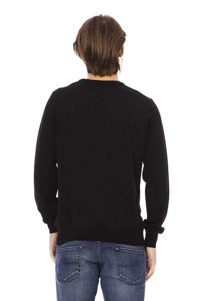Shop Baldinini Trend Black Fabric Men's Sweater