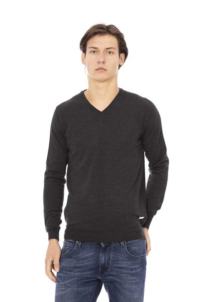 Shop Baldinini Trend Gray Fabric Men's Sweater