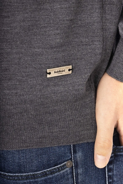 Shop Baldinini Trend Gray Fabric Men's Sweater