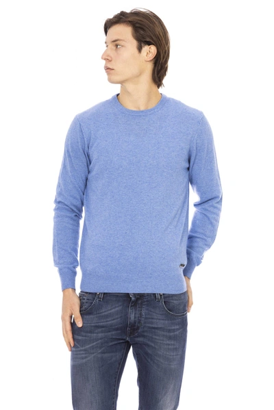 Shop Baldinini Trend Light-blue Wool Men's Sweater
