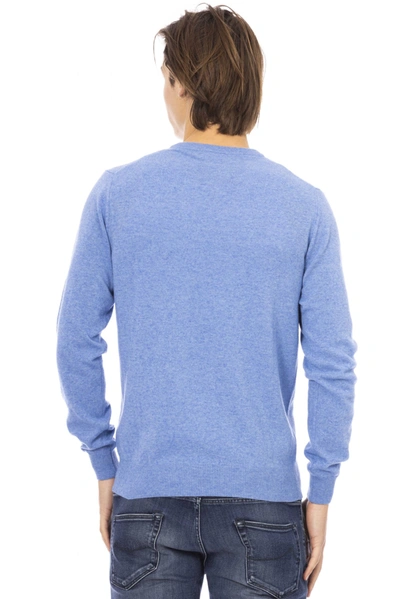 Shop Baldinini Trend Light-blue Wool Men's Sweater