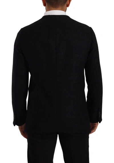 Dolce & Gabbana Gray Alpaca Button Down Men Coat Jacket In Gray