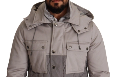Shop Dolce & Gabbana Elegant Lightweight Gray Windbreaker Men's Jacket