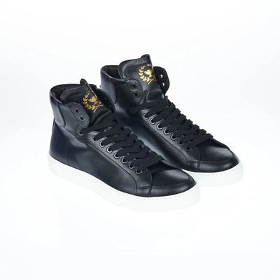 Shop Pantofola D'oro Black Leather Men's Sneaker