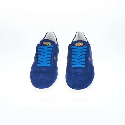 Shop Pantofola D'oro Blue Leather Men's Sneaker