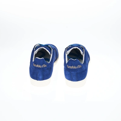 Shop Pantofola D'oro Blue Leather Men's Sneaker