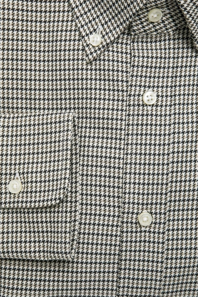 Shop Robert Friedman Beige Cotton Men's Shirt