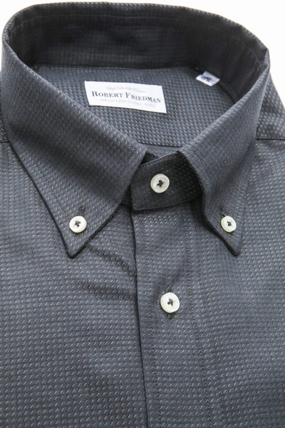 Shop Robert Friedman Green Cotton Men's Shirt