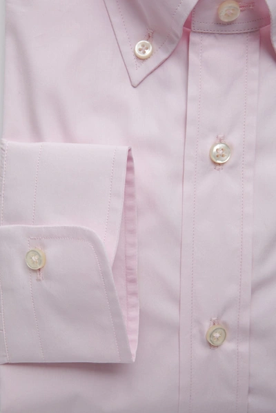 Shop Robert Friedman Pink Cotton Men's Shirt