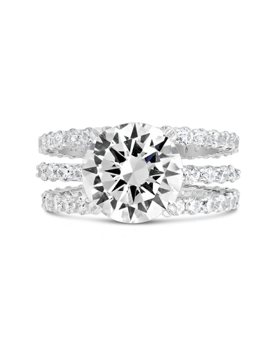 Sterling Forever Sterling Silver Brilliant Engagement Ring Set Of 3