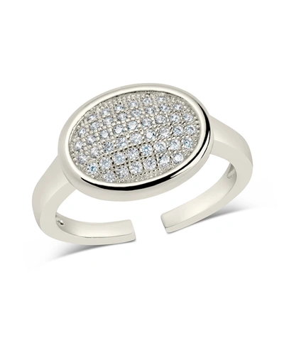 Shop Sterling Forever Mira Open Band Ring In Silver