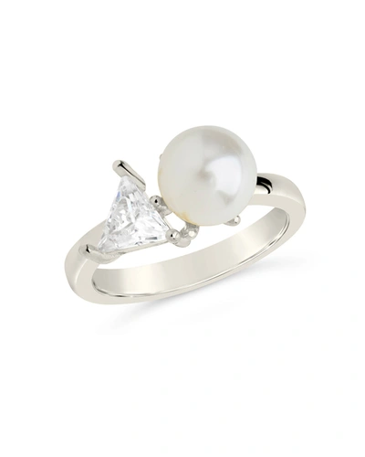 Shop Sterling Forever Dara Ring In Silver
