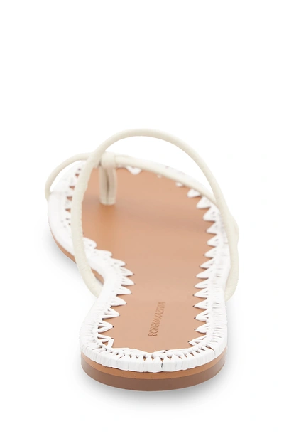 Bcbgmaxazria Women's Bali Flat Sandal Women's Shoes In White