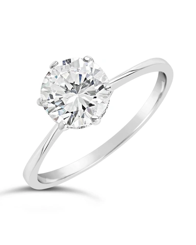 Shop Sterling Forever Sterling Silver Solitaire Cubic Zirconia Promise Ring